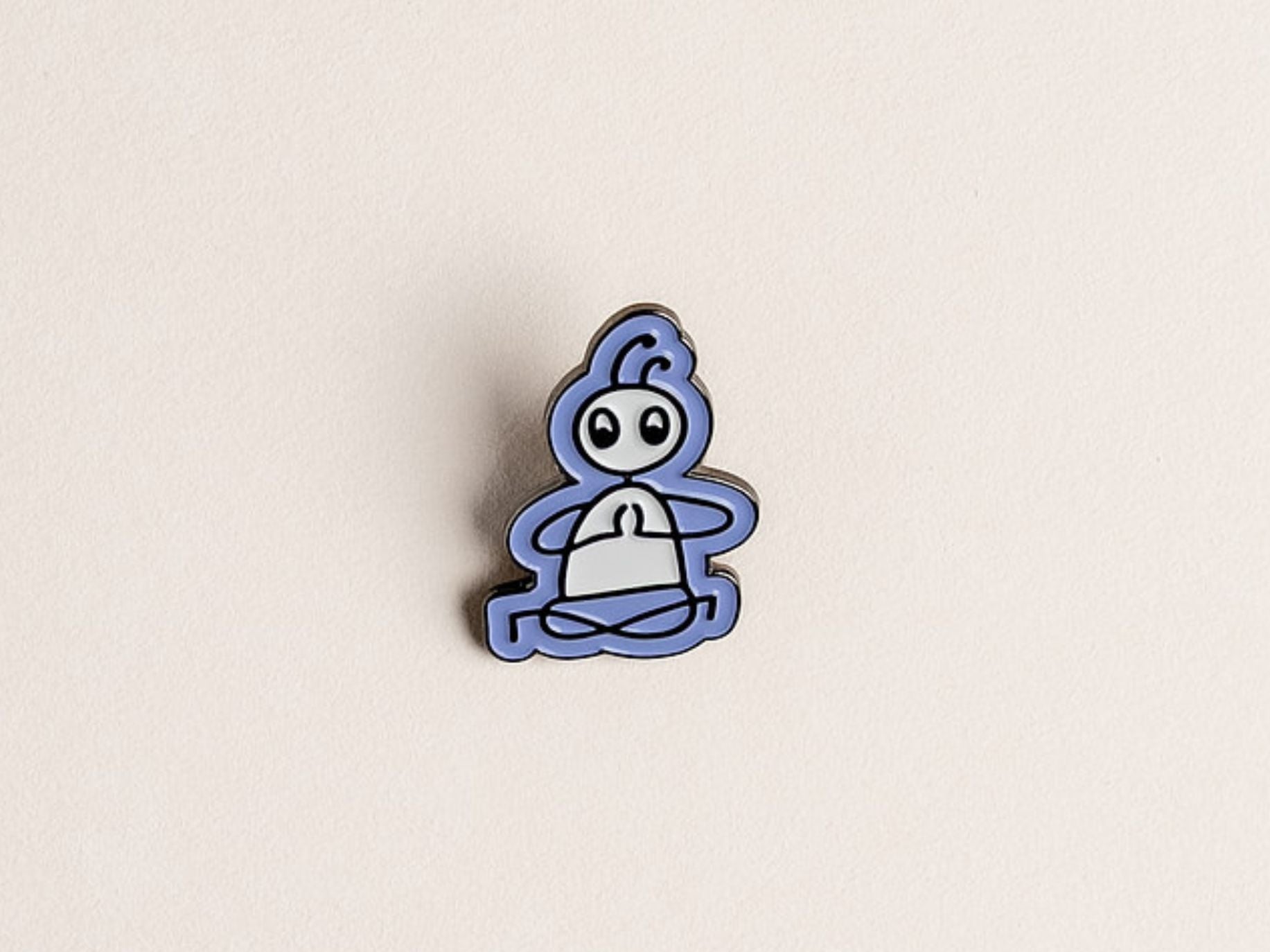 Yoga-Strichfigur Pin - Lotus