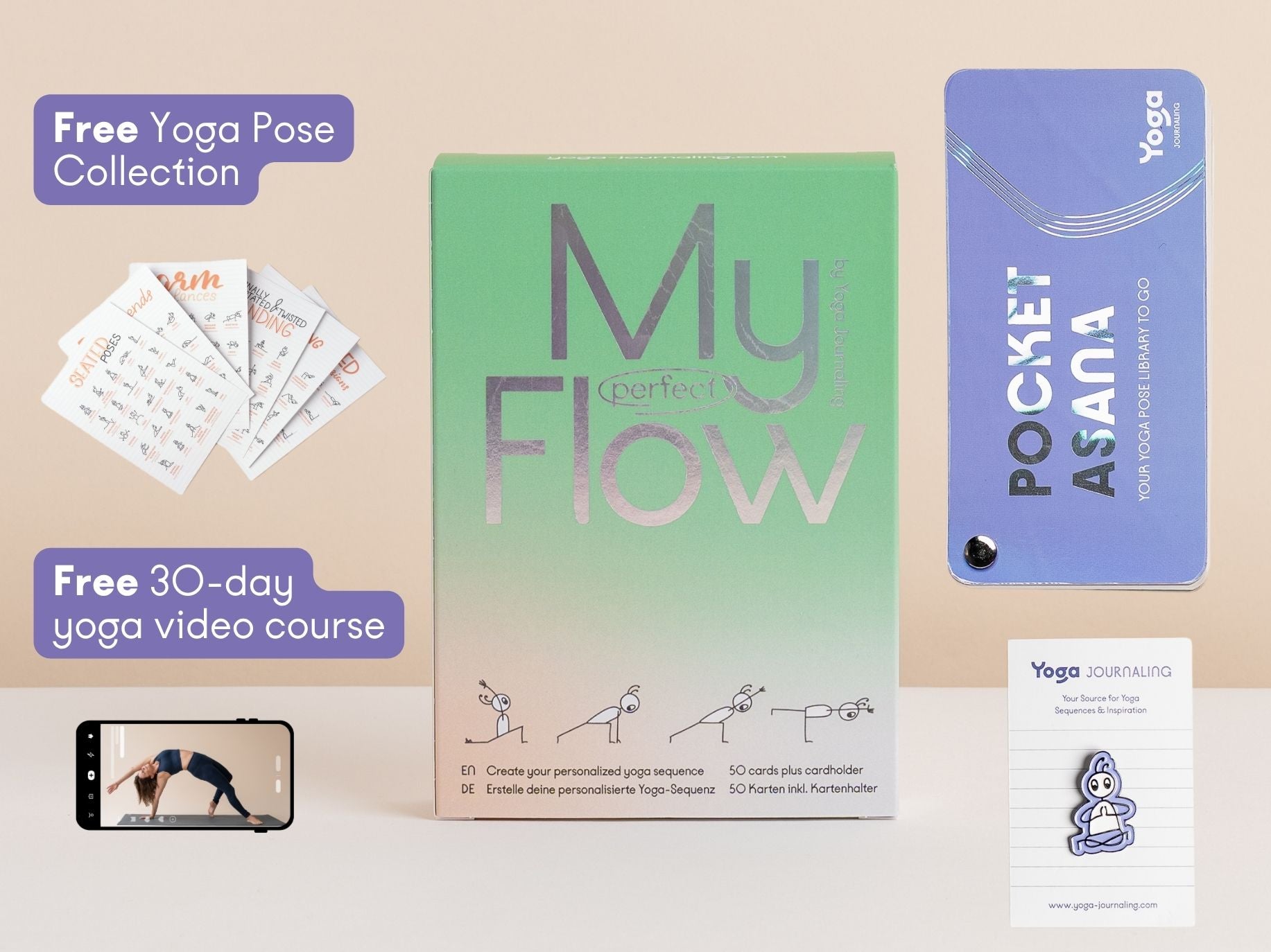 Yoga-Set für die Mittelstufe