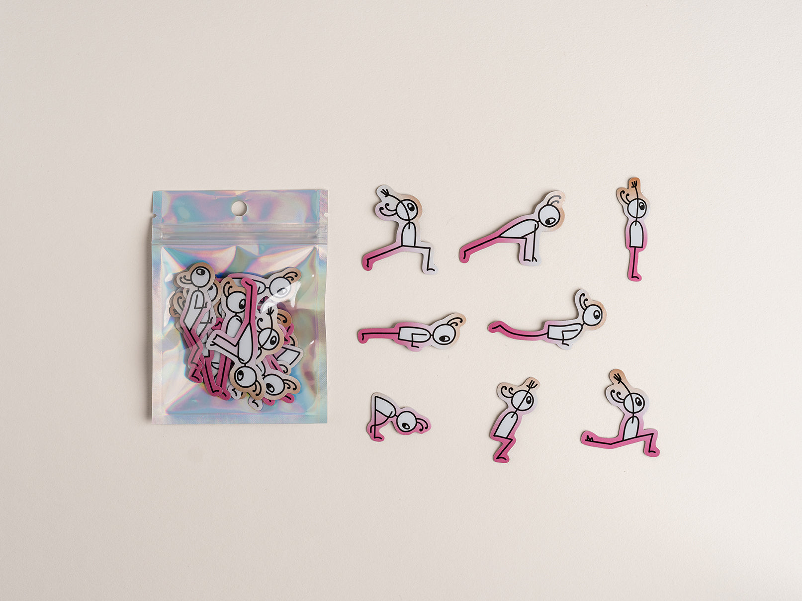 Yoga Strichfiguren Magnete