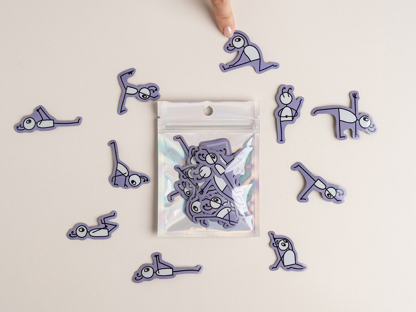 Yoga Strichfiguren Magnete