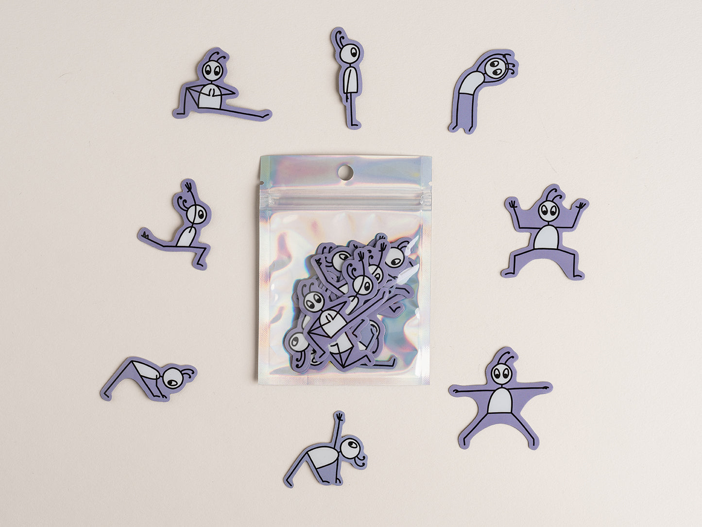 Yoga Strichfiguren Magnete