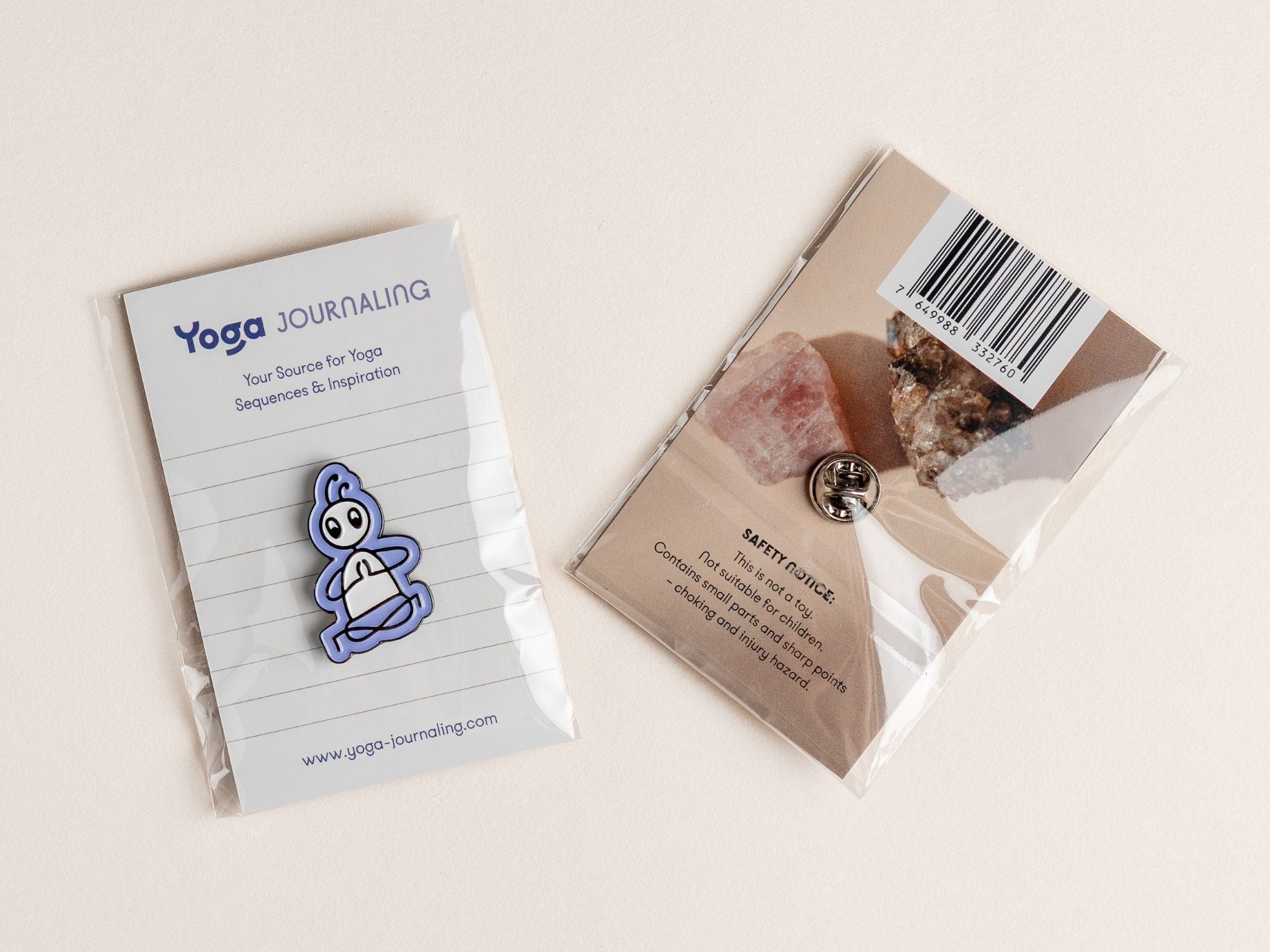 Yoga-Strichfigur Pin - Lotus