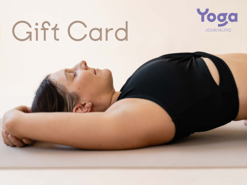 Yoga Journaling gift card