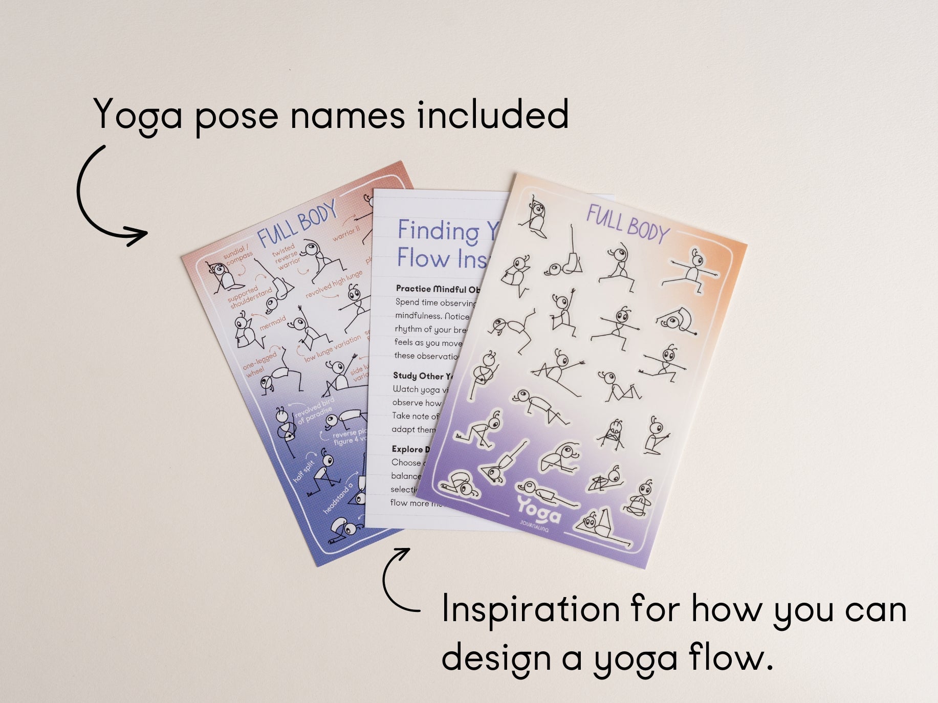 Yoga Flow Stickers ‘Focus’