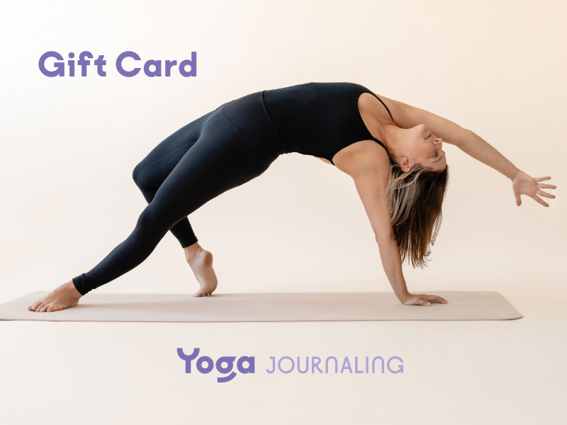 Yoga Journaling gift card