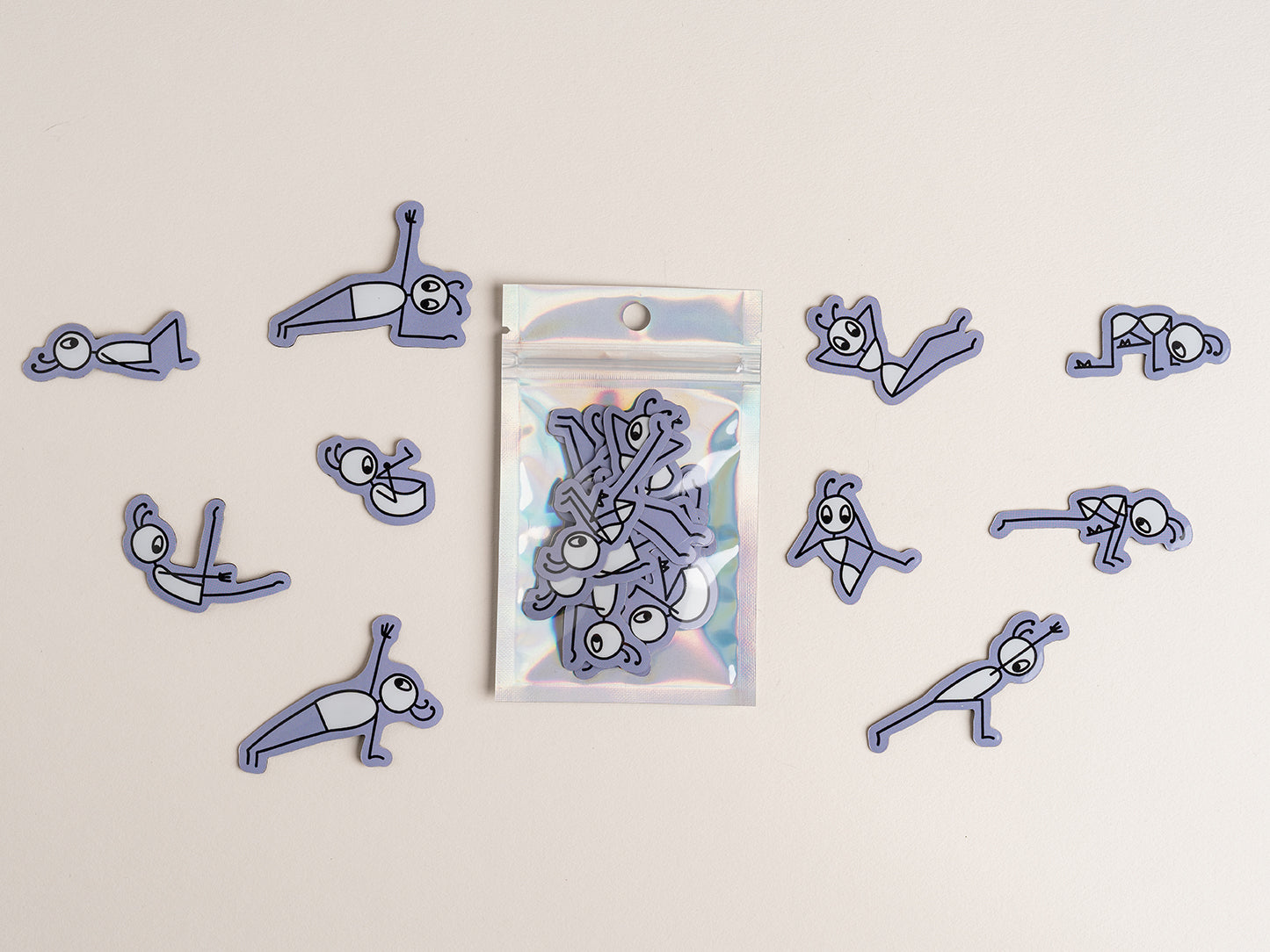 Yoga Stick Figure Magnets