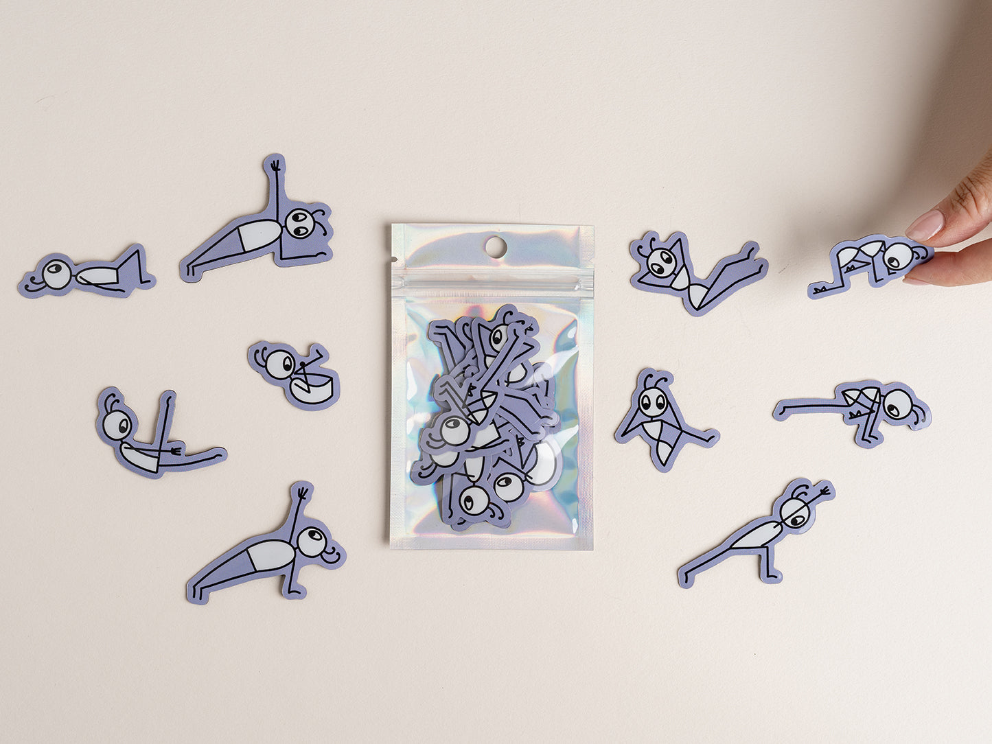 Yoga Stick Figure Magnets