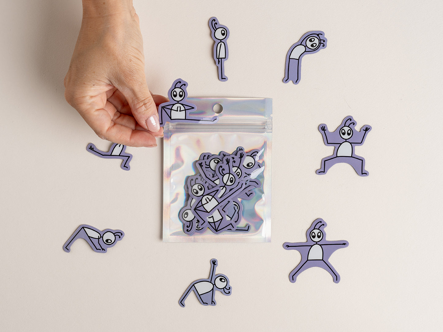 Yoga Stick Figure Magnets